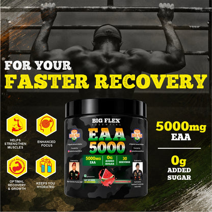 Bigflex Desh Ka EAA Powder 5g Pure EAA Per Serving - Pack of 1 - Total 30 Servings - Pack of 1 - Guava
