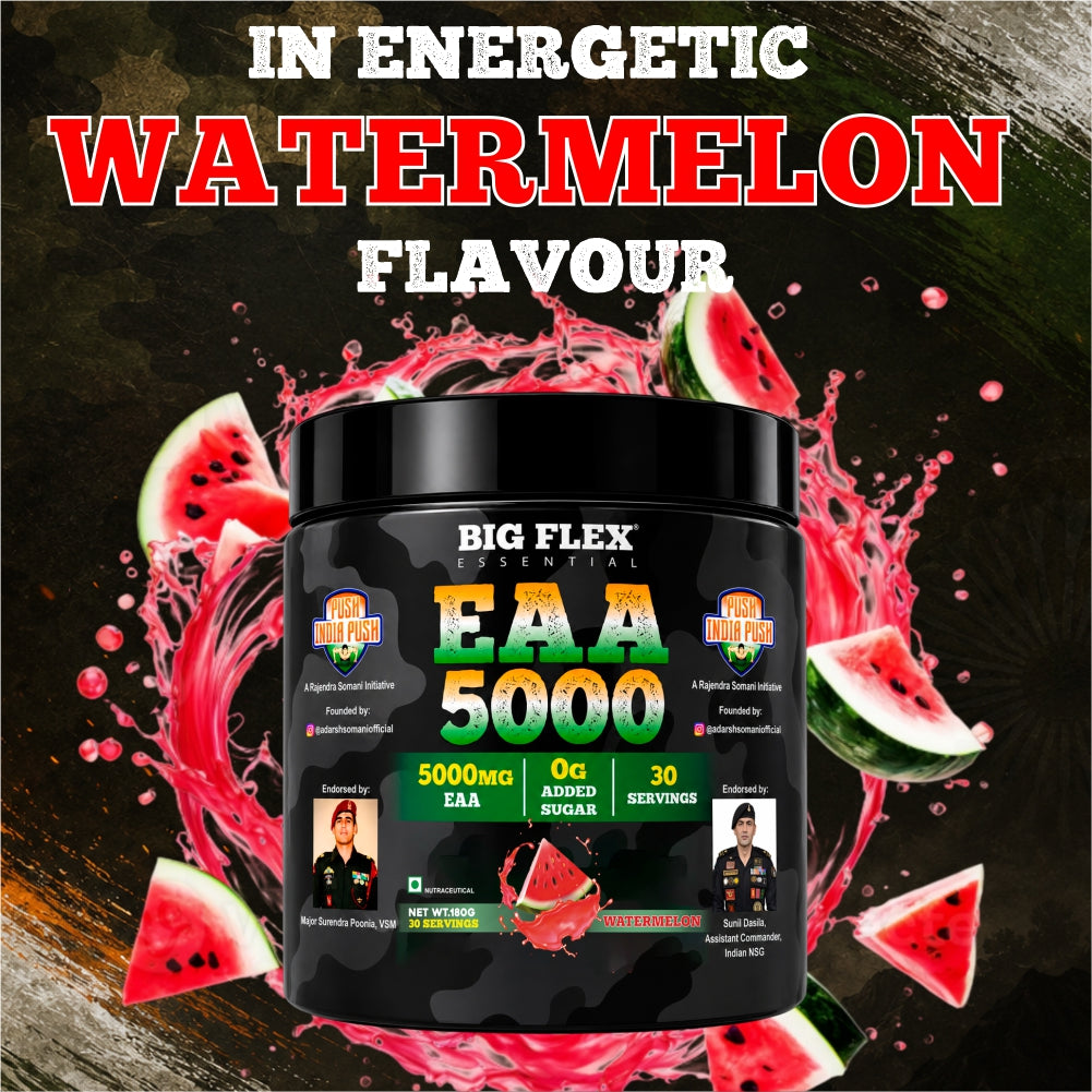 Bigflex Desh Ka EAA Powder 5g Pure EAA Per Serving - Pack of 1 - Total 30 Servings - Pack of 1 - Guava