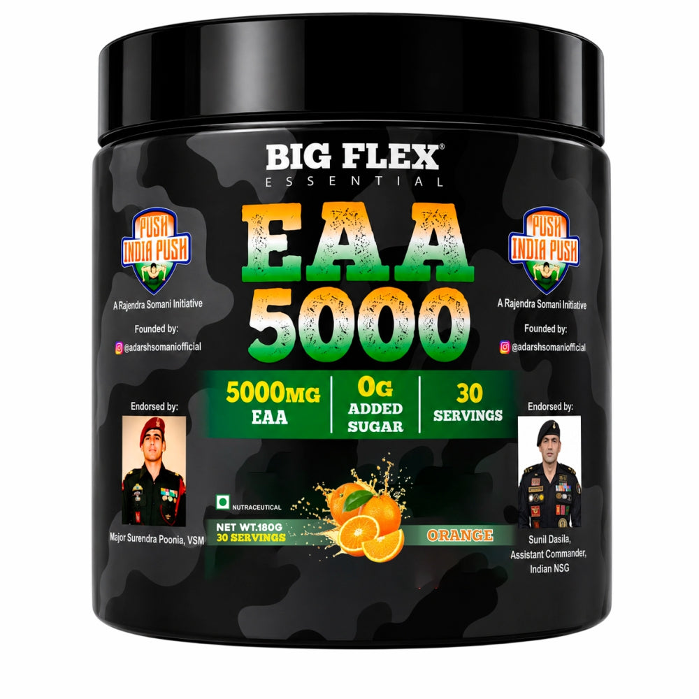 Bigflex Desh Ka EAA Powder 5g Pure EAA Per Serving - Pack of 1 - Total 30 Servings - Pack of 1 - Guava