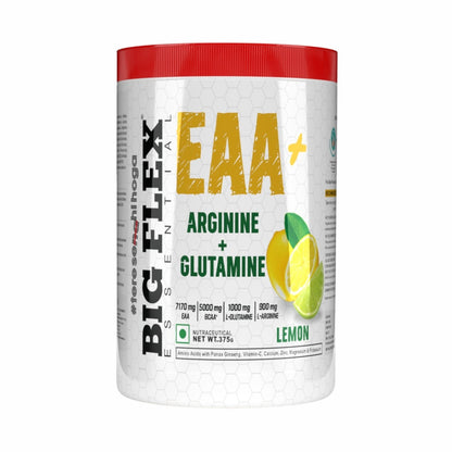 Bigflex EAA + BCAA with Glutamine | Arginine | Lions Mane Ext | Panax Ginseng | For Maximum Recovery &amp; Pump + Free Creatine 250g (83 Servings)