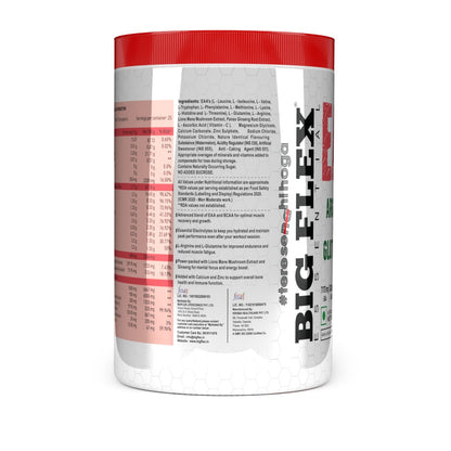 Bigflex EAA + Bcaa with Glutamine | Arginine | Lions Mane Ext | Panax Ginseng | For Maximum Recovery &amp; Pump