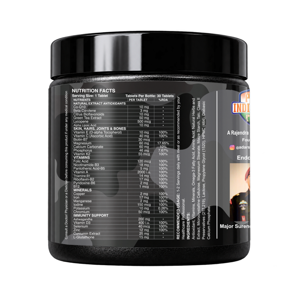Desh ka Multivitamin, 30 Tablets With 33 Ingredients &amp; 6 Blends | For Energy, Stamina &amp; Recovery