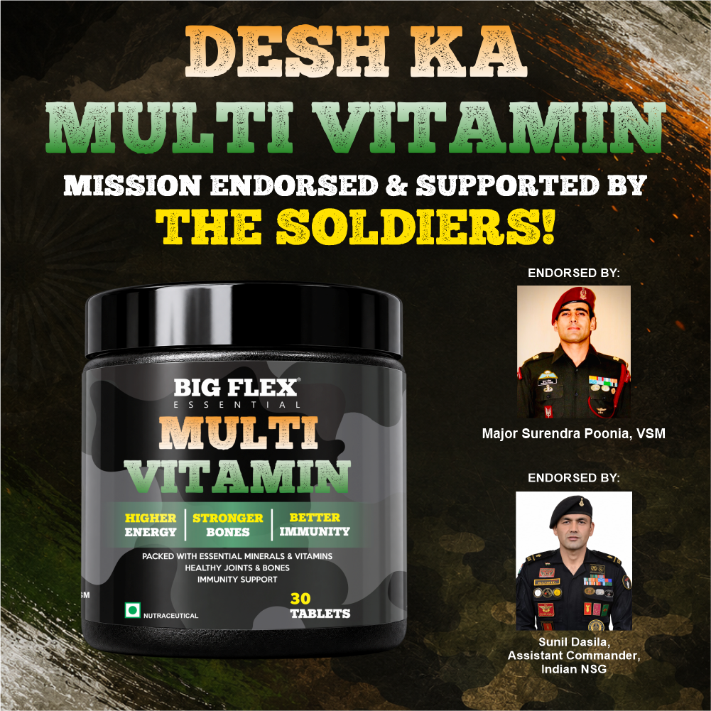 Desh ka Multivitamin, 30 Tablets With 33 Ingredients &amp; 6 Blends | For Energy, Stamina &amp; Recovery
