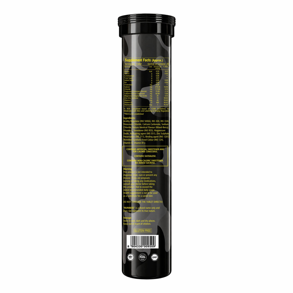 Desh ka Electrolytes Runnerz 20 effervescent tablets boosts instant energy