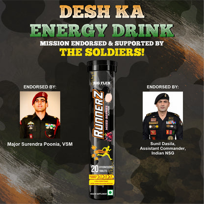 Desh ka Electrolytes Runnerz 20 effervescent tablets boosts instant energy