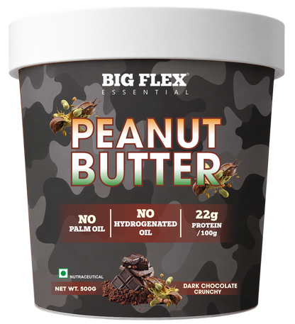 Desh ka Peanut Butter 500g Crunchy Dark Chocolate, 22g Protein to Boost Energy | Tasty &amp; Healthy Nut Butter Spread | Vegan | Cholesterol Free, Gluten Free | Zero Trans Fat
