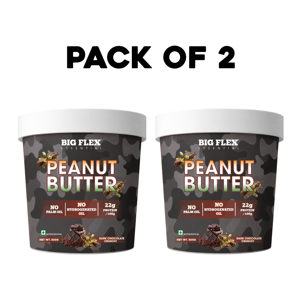 Desh ka Peanut Butter 500g Crunchy Dark Chocolate, 22g Protein to Boost Energy | Tasty &amp; Healthy Nut Butter Spread | Vegan | Cholesterol Free, Gluten Free | Zero Trans Fat