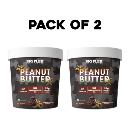 Desh ka Peanut Butter 500g Crunchy Dark Chocolate, 22g Protein to Boost Energy | Tasty &amp; Healthy Nut Butter Spread | Vegan | Cholesterol Free, Gluten Free | Zero Trans Fat