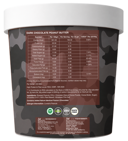 Desh ka Peanut Butter 500g Crunchy Dark Chocolate, 22g Protein to Boost Energy | Tasty &amp; Healthy Nut Butter Spread | Vegan | Cholesterol Free, Gluten Free | Zero Trans Fat