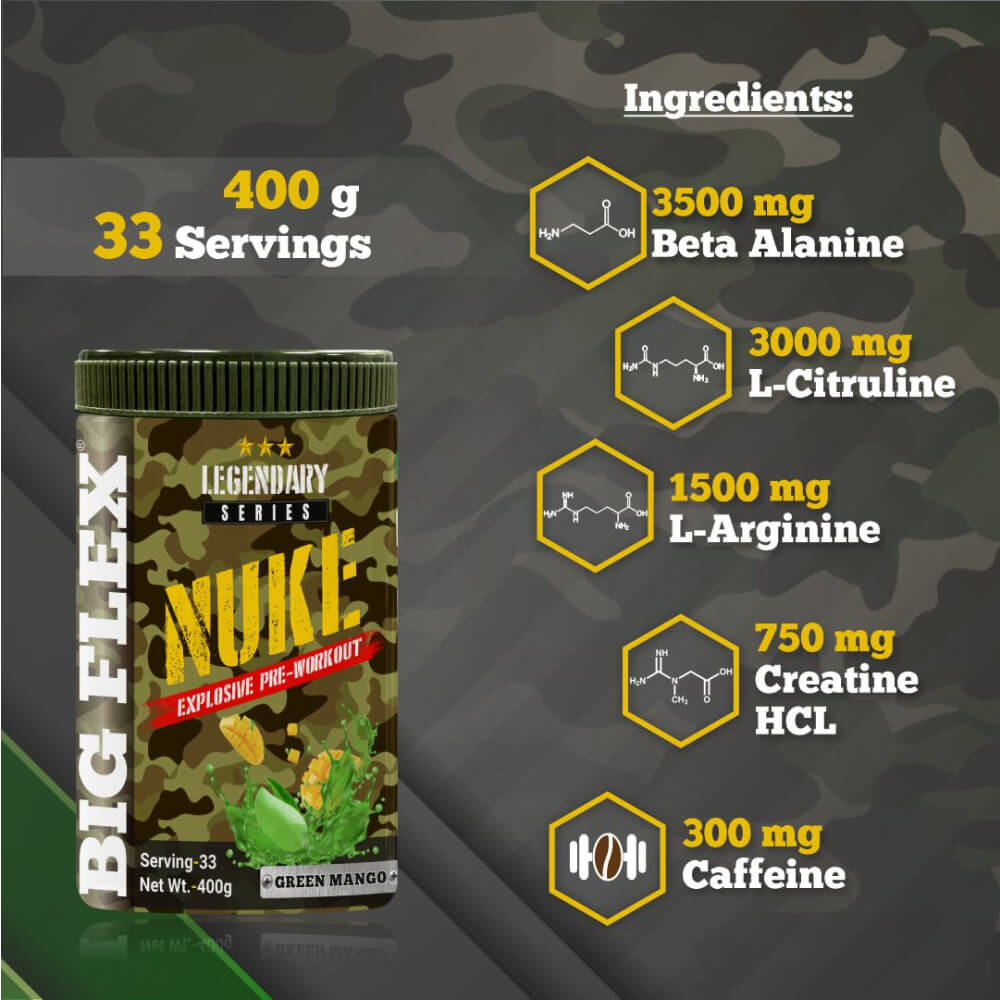 Bigflex Nuke Pre-workout Powder (400 Gm)