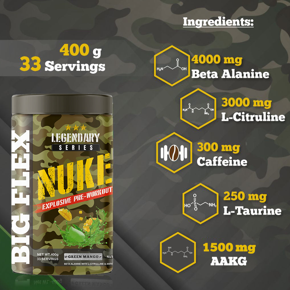 Bigflex Nuke Pre-workout Powder (400 Gm)