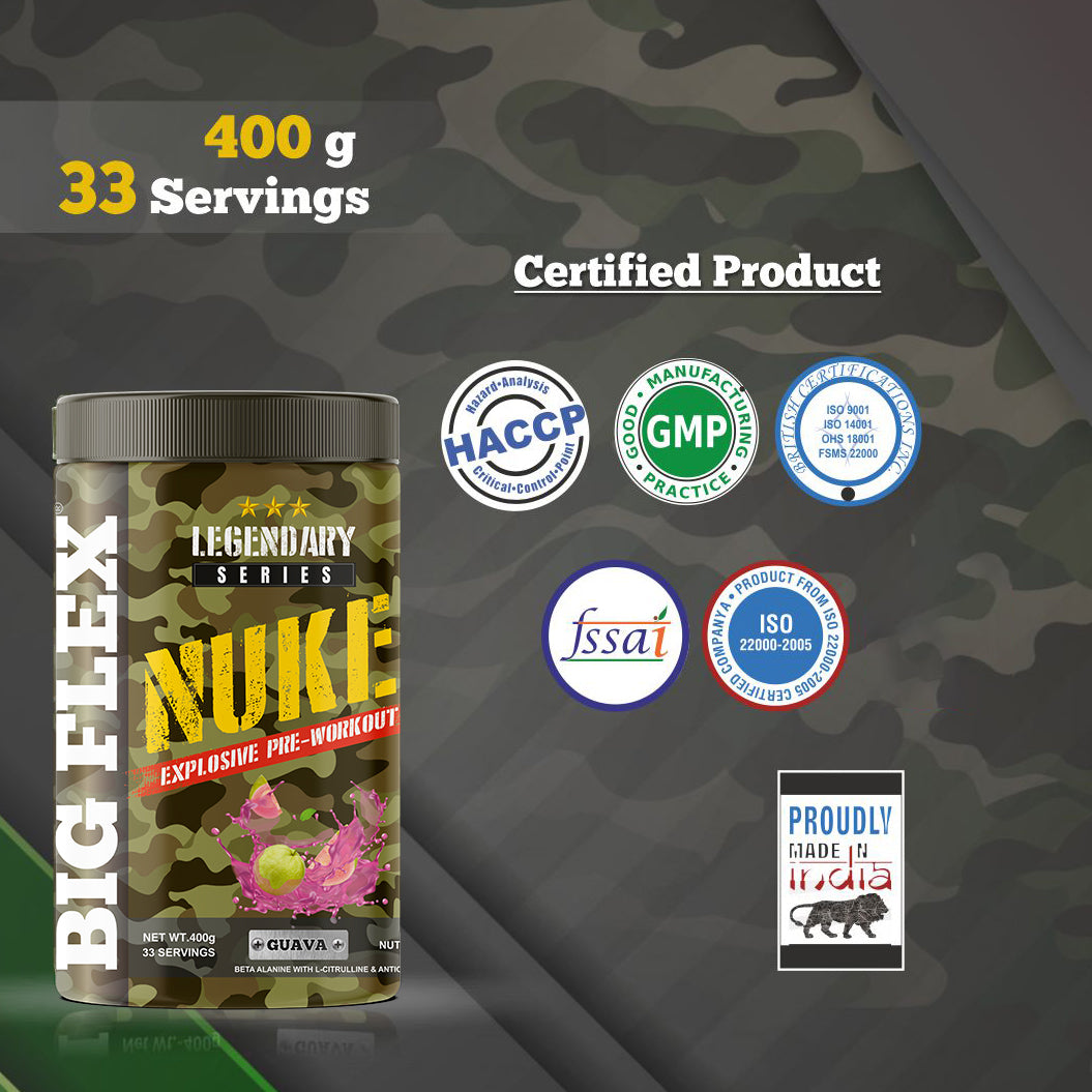 Bigflex Nuke Pre-workout Powder (400 Gm)