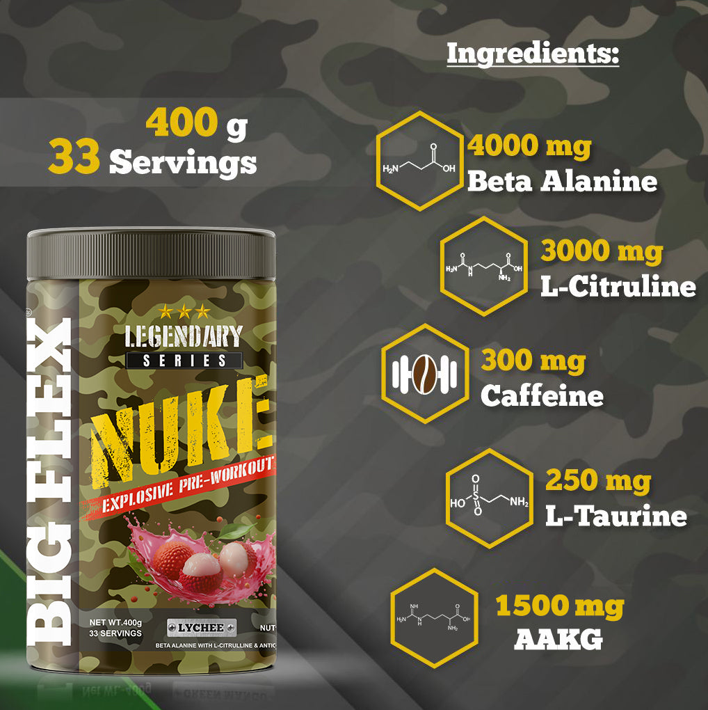 Bigflex Nuke Pre-workout Powder (400 Gm)