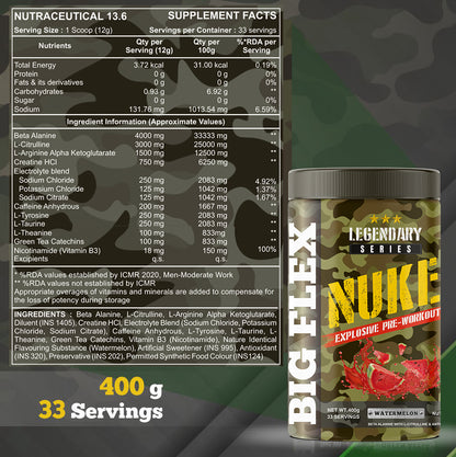 Bigflex Nuke Pre-workout Powder (400 Gm)