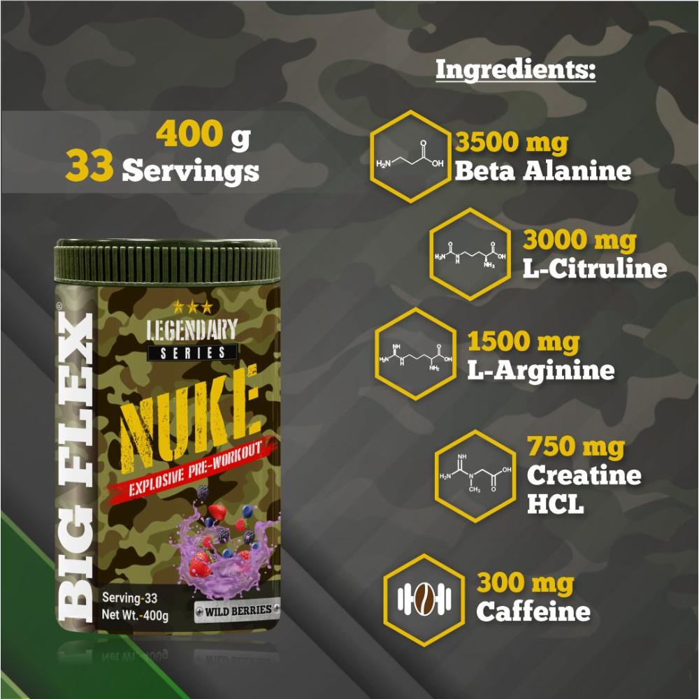 Bigflex Nuke Pre-workout Powder (400 Gm)