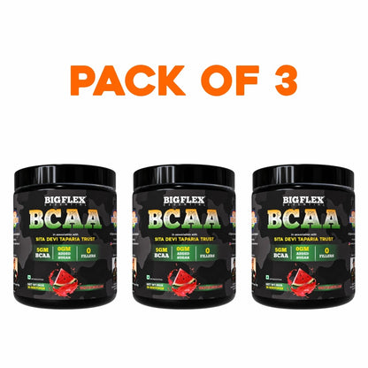 Bigflex Desh Ka BCAA Powder 5g Pure Bcaa Per Serving - Pack of 3 - Total 90 Servings