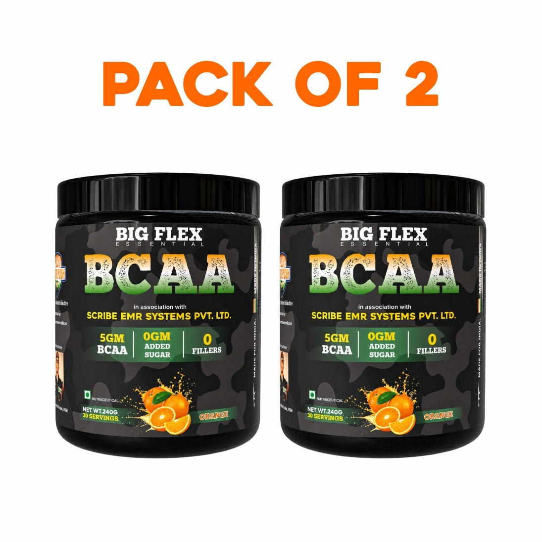 Bigflex Desh Ka BCAA Powder 5g Pure Bcaa Per Serving - Total 60 Servings
