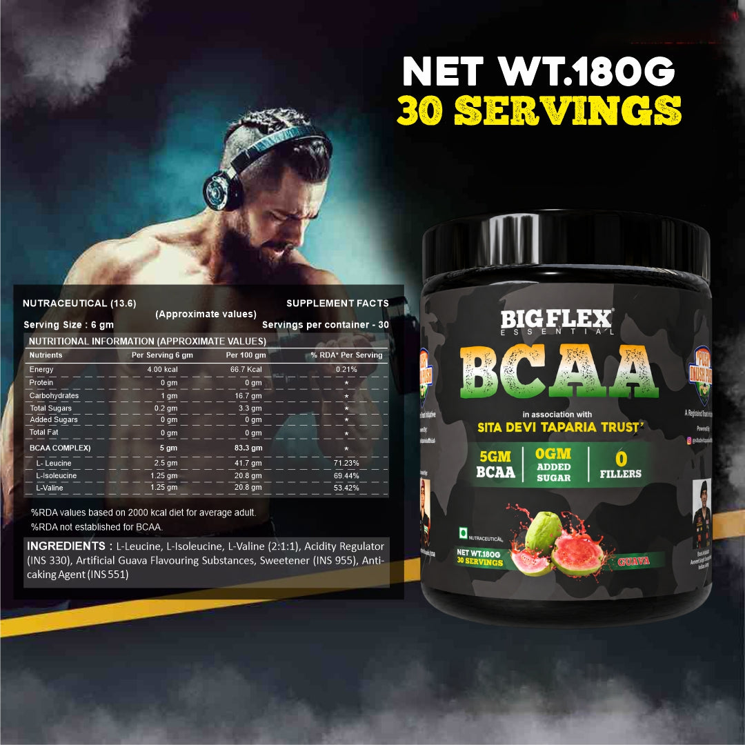 Bigflex Desh Ka BCAA Powder 5g Pure Bcaa Per Serving - Pack of 1