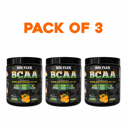 Bigflex Desh Ka BCAA Powder 5g Pure Bcaa Per Serving - Pack of 3