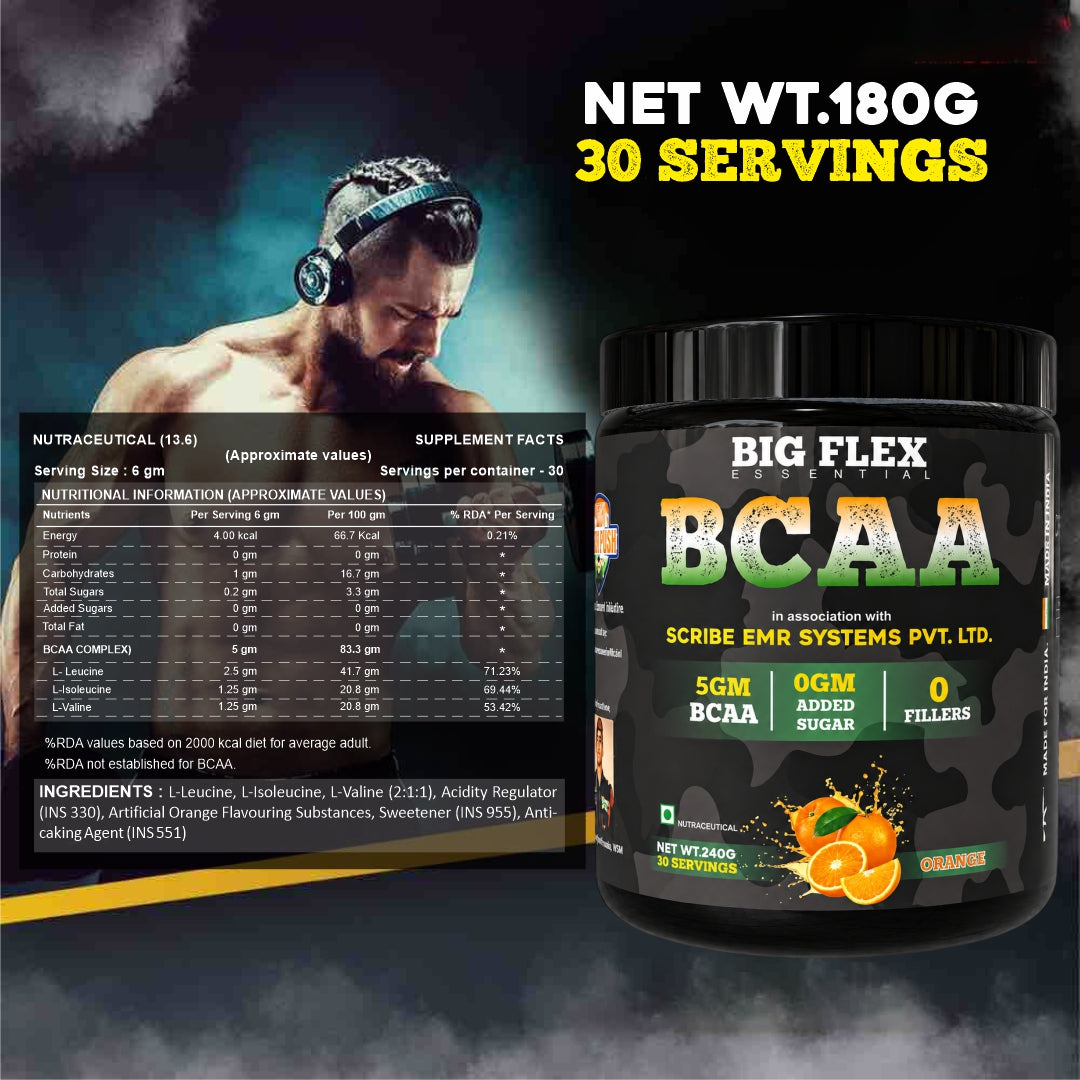 Bigflex Desh Ka BCAA Powder 5g Pure Bcaa Per Serving - Pack of 1