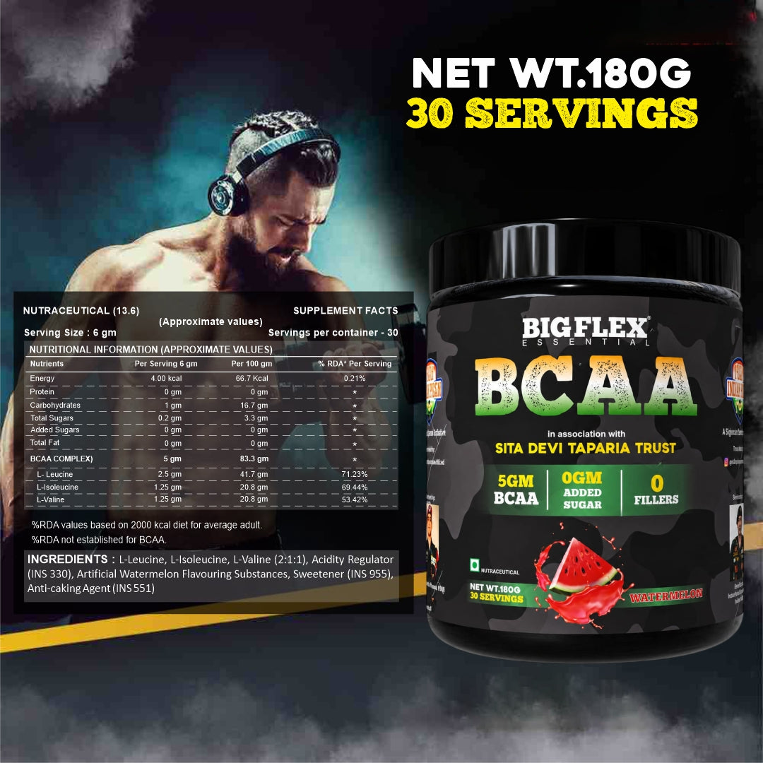 Bigflex Desh Ka BCAA Powder 5g Pure Bcaa Per Serving - Pack of 1