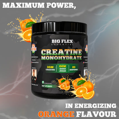 Bigflex Desh Ka Creatine Monohydrate 3g Pure Creatine Per Serving- 260g - 80 Servings