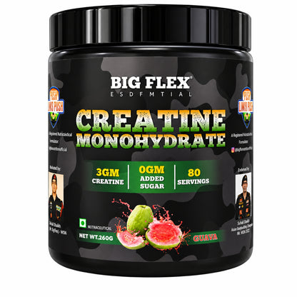 Bigflex Desh Ka Creatine Monohydrate 3g Pure Creatine Per Serving- 260g - 80 Servings