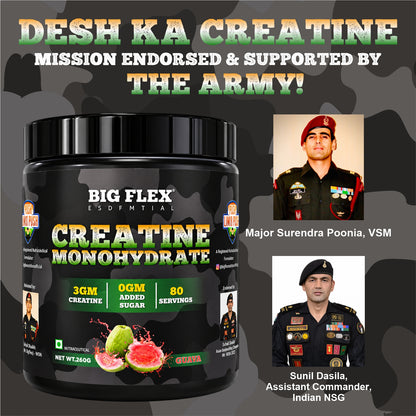 Bigflex Desh Ka Creatine Monohydrate 3g Pure Creatine Per Serving- 260g - 80 Servings