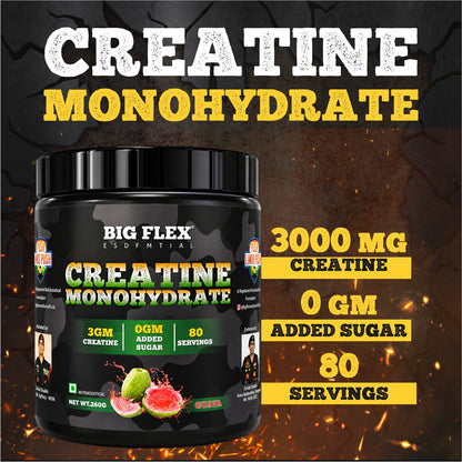 Bigflex Desh Ka Creatine Monohydrate 3g Pure Creatine Per Serving- 260g - 80 Servings