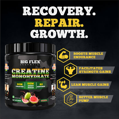 Bigflex Desh Ka Creatine Monohydrate 3g Pure Creatine Per Serving- 260g - 80 Servings