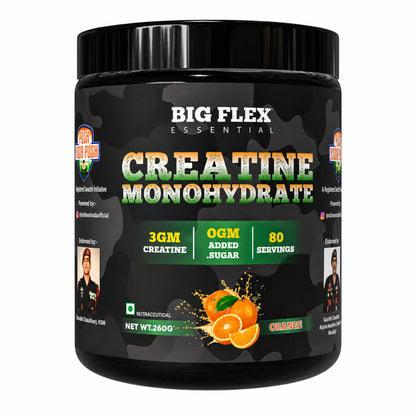 Bigflex Desh Ka Creatine Monohydrate 3g Pure Creatine Per Serving- 260g - 80 Servings