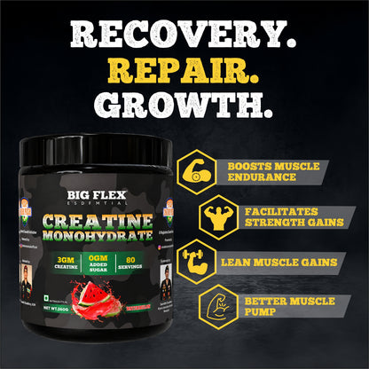 Bigflex Desh Ka Creatine Monohydrate 3g Pure Creatine Per Serving- 260g - 80 Servings