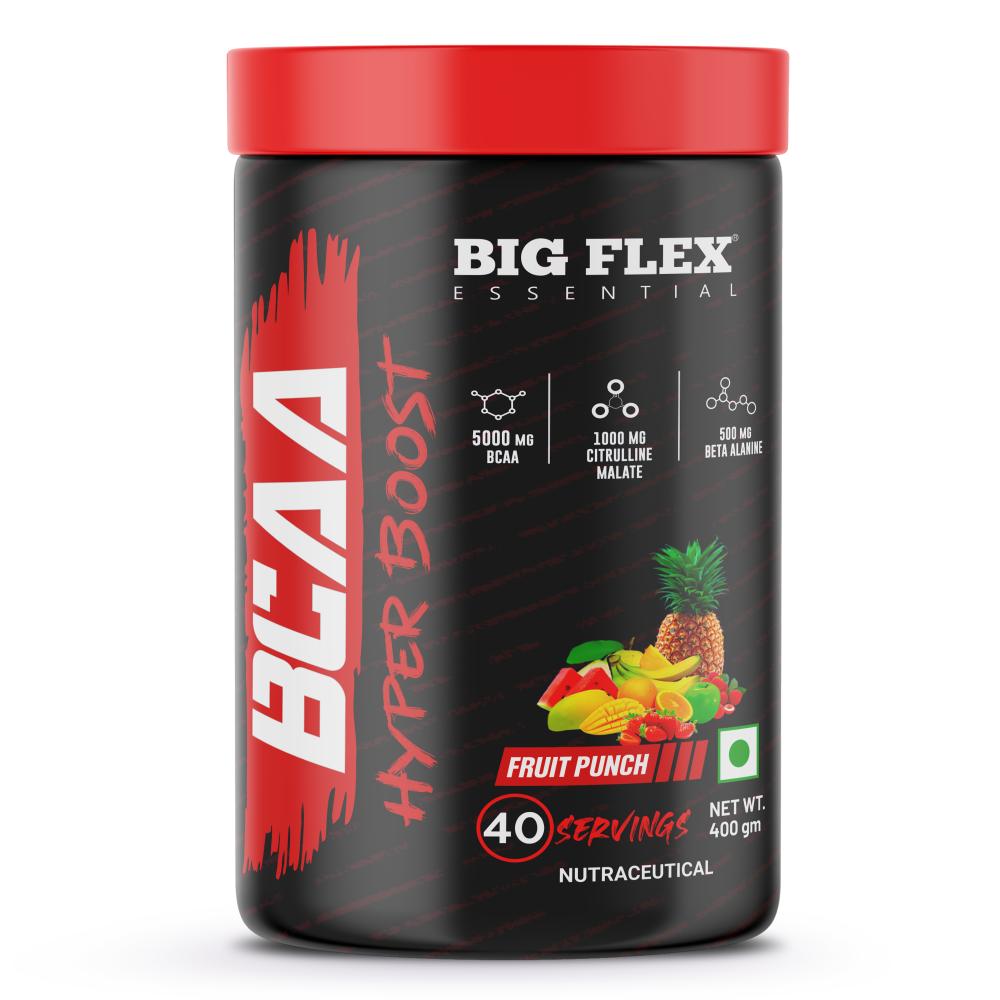 Bigflex Essential BCAA Hyperboost 5000mg Bcaa + Citrulline malate, Beta Alanine, L-Taurine, caffeine