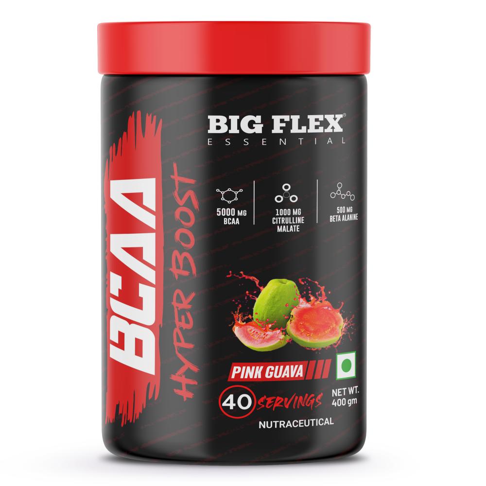 Bigflex Essential BCAA Hyperboost 5000mg Bcaa + Citrulline malate, Beta Alanine, L-Taurine, caffeine