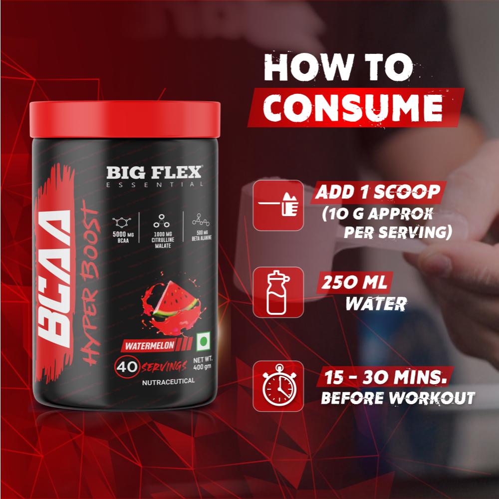 Bigflex Essential BCAA Hyperboost + Free Nuker Shaker