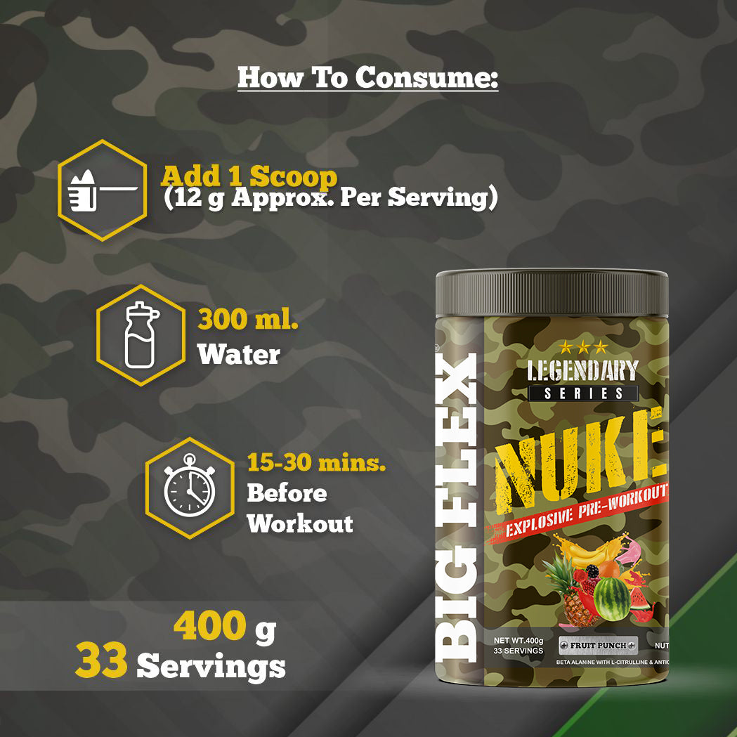 Bigflex Nuke Pre-workout Powder (400 Gm)