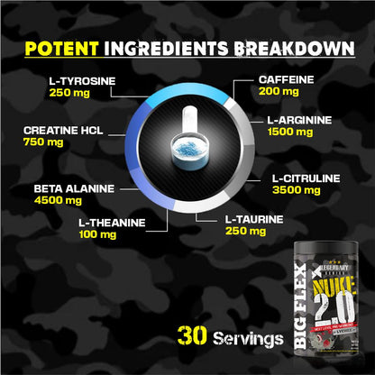 Bigflex Pre-Workout Nuke 2.0 Advanced Formulation