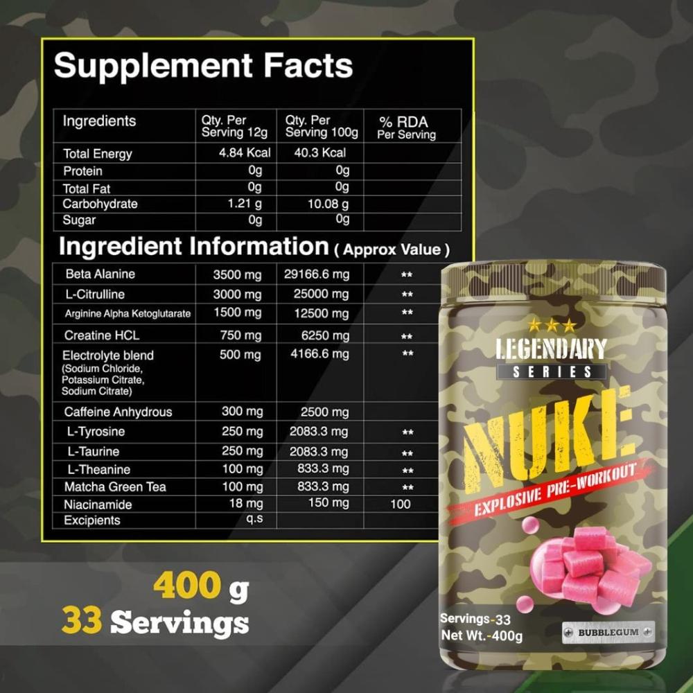 Bigflex Nuke Pre-workout Powder (400 Gm)