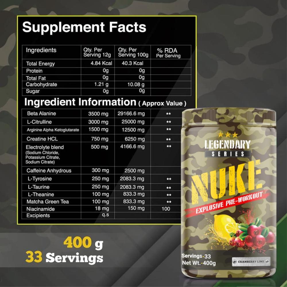 Bigflex Nuke Pre-workout Powder (400 Gm)