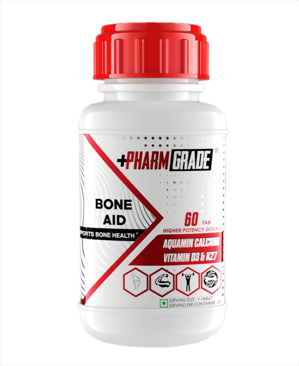 PharmGrade Calcium Bone Aid - 60 Tabs