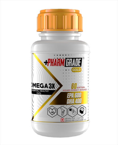 Pharmgrade Omega 3X Fish Oil - 1000mg